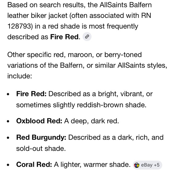 All Saints Dark-Cherry Leather Balfern Biker Jacket (size- US:6, EU:38, UK:10) - Picture 14 of 14